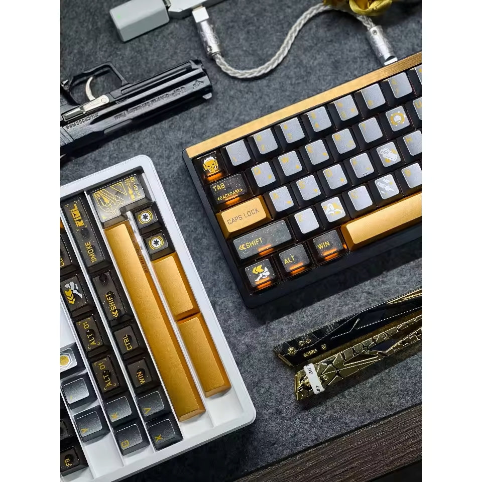 Delta Force: Subrosa D-Wolf High Quality PBT PC Metallic Paint Keycaps