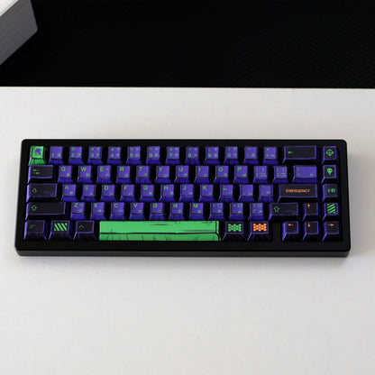 Unit 1  EVA Comic Manga Style Japanese Cherry PBT Extended Keycaps
