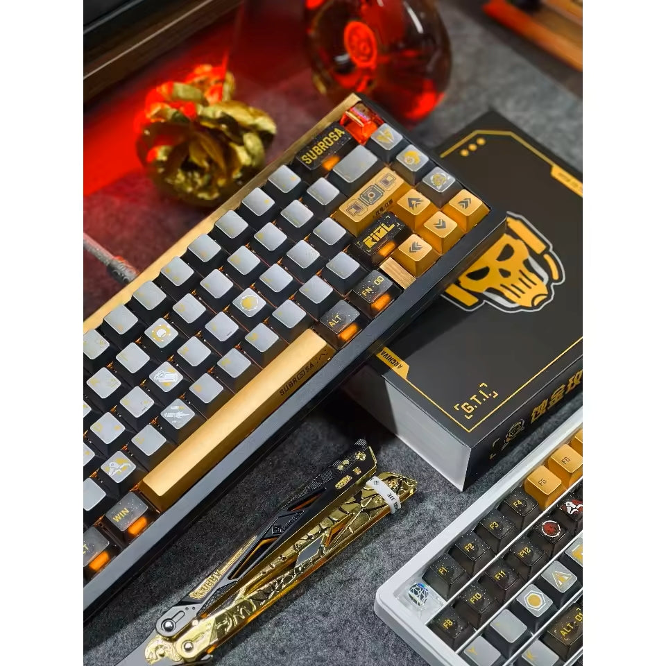 Delta Force: Subrosa D-Wolf High Quality PBT PC Metallic Paint Keycaps