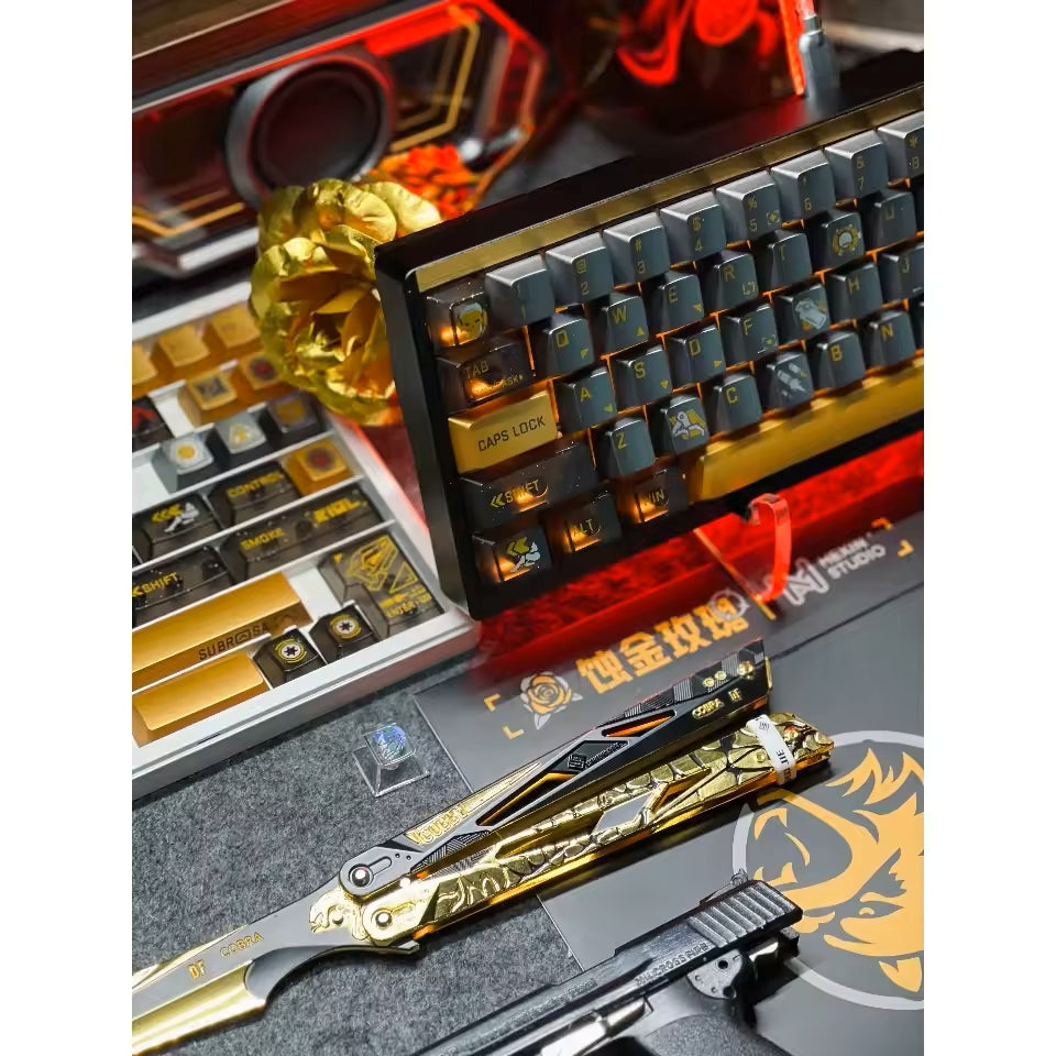 Delta Force: Subrosa D-Wolf High Quality PBT PC Metallic Paint Keycaps