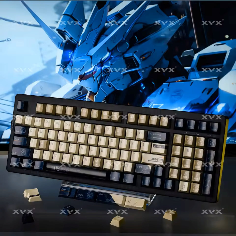 Ceramic Coated Gundam 08 Mecha Cherry keycaps