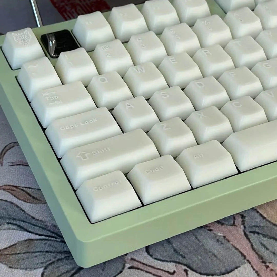 Aifei Marble Themed Double Shot Milk White PBT Keycaps