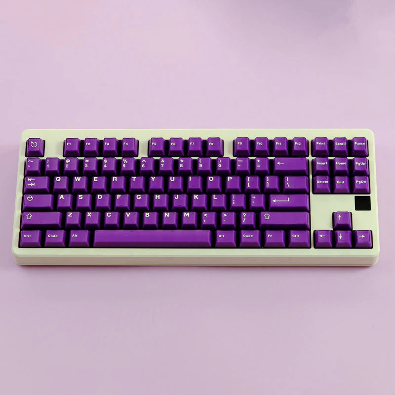 Aifei Purple Cherry Double shot Keycaps With 7U Addon Kit