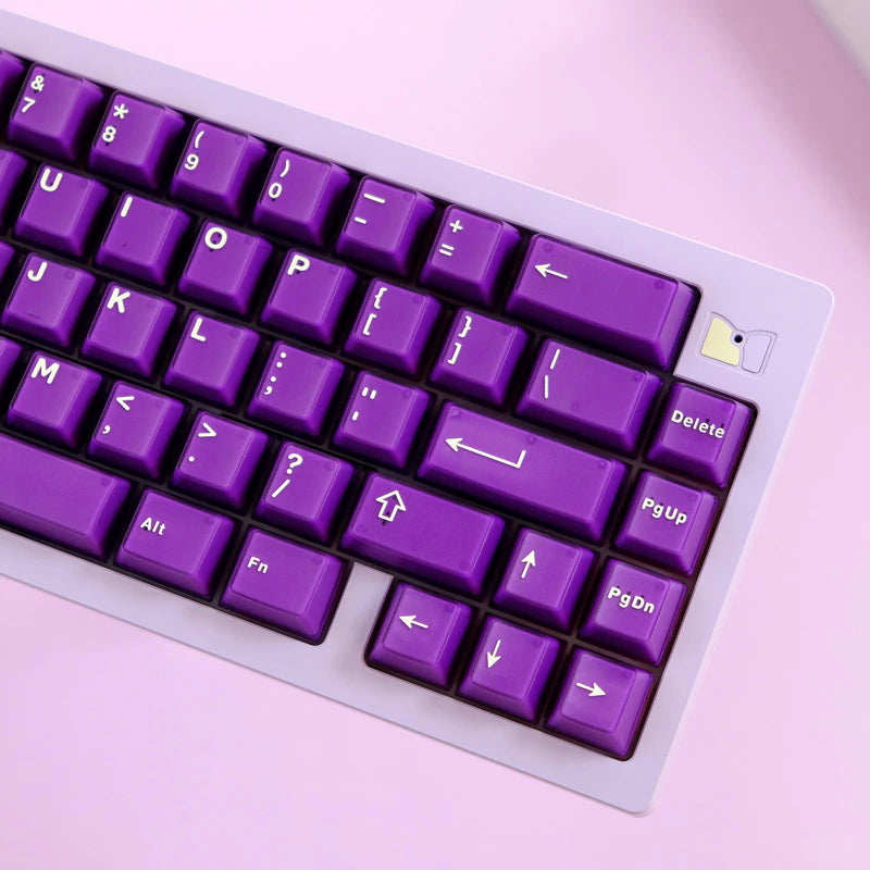 Aifei Purple Cherry Double shot Keycaps With 7U Addon Kit