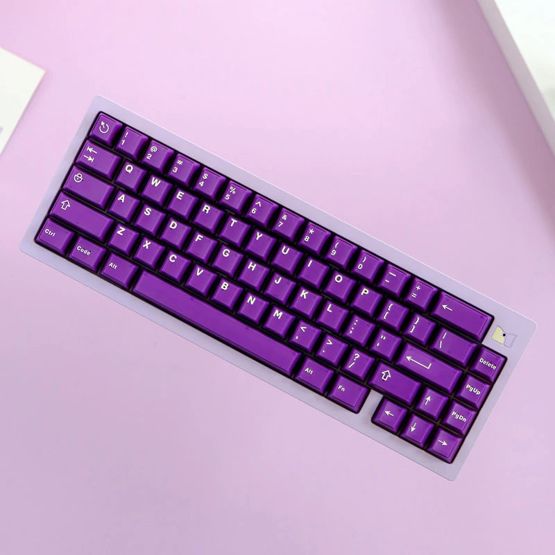 Aifei Purple Cherry Double shot Keycaps With 7U Addon Kit