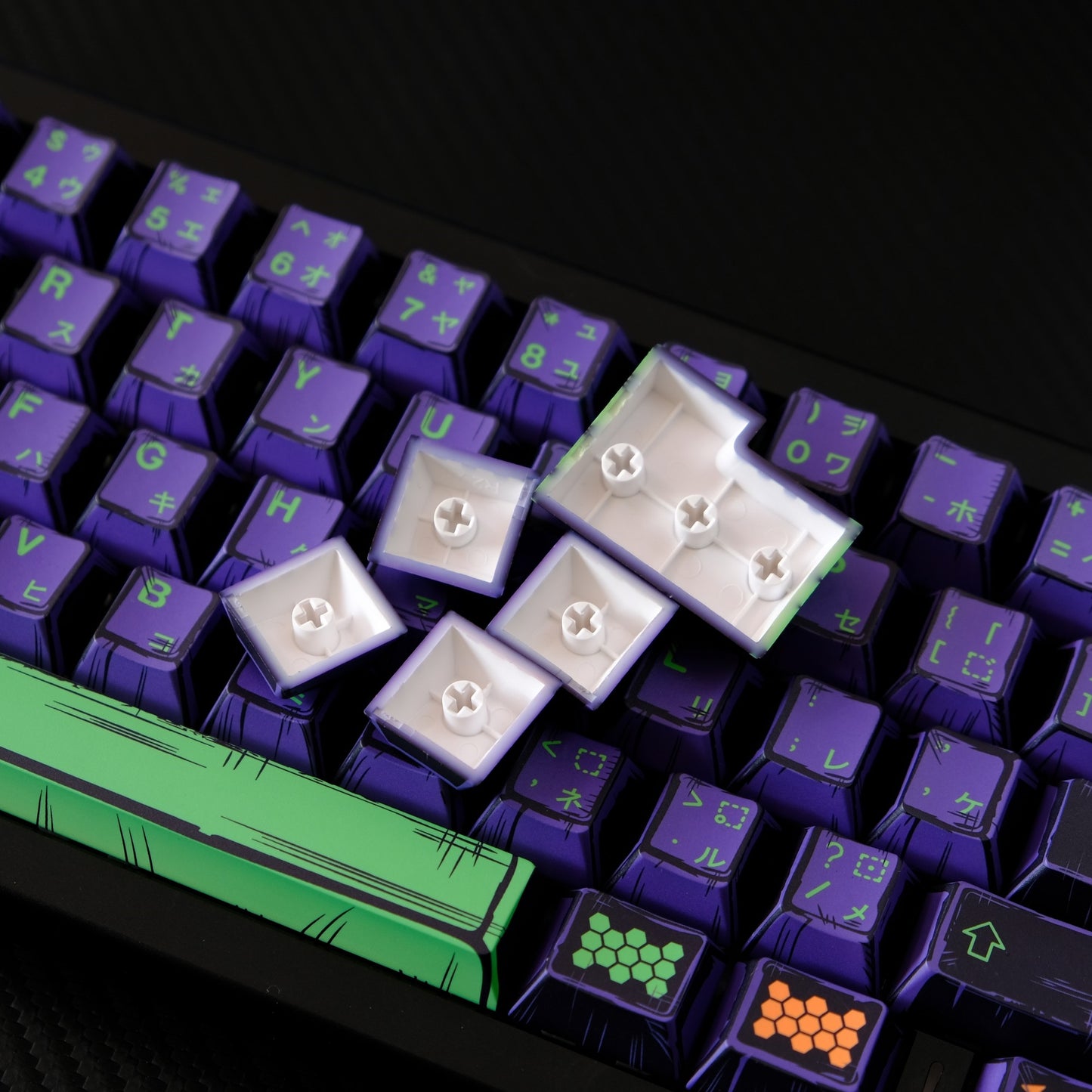 Manga Unit 01 Japanese Cherry PBT MINI 78 Keycaps Version