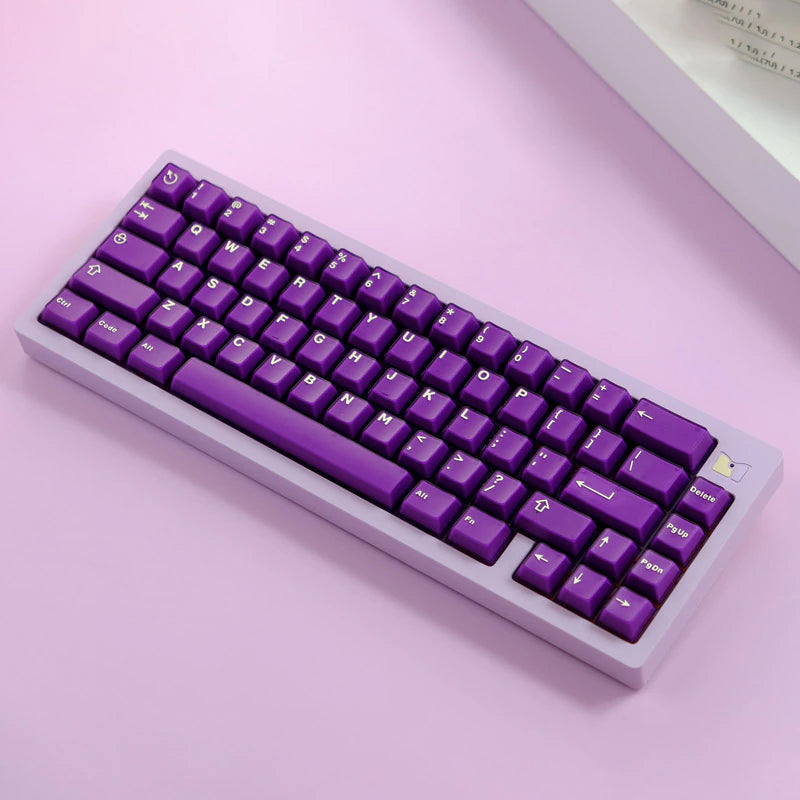 Aifei Purple Cherry Double shot Keycaps With 7U Addon Kit