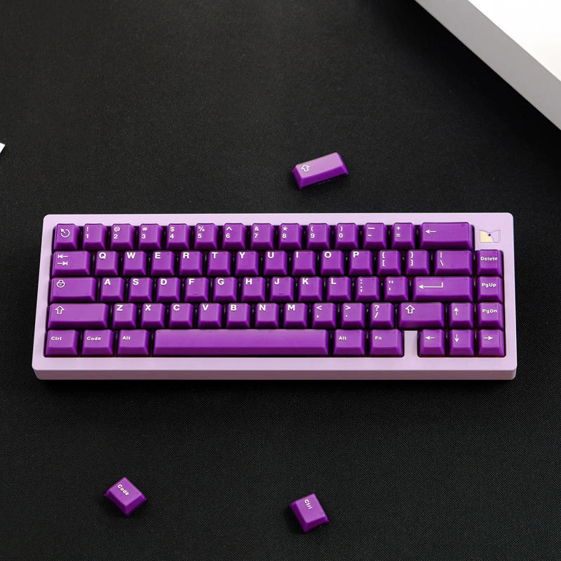 Aifei Purple Cherry Double shot Keycaps With 7U Addon Kit