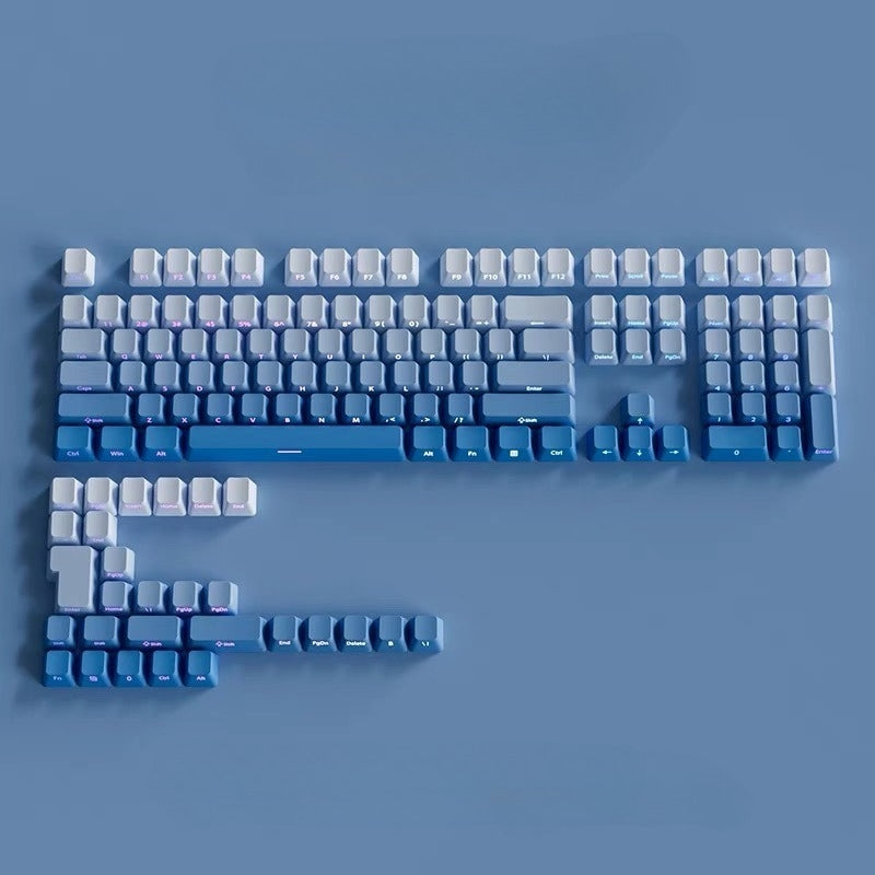 Blue Gradient Side Backlit Cherry Pbt Keycaps