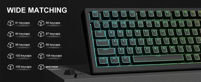 Top Backlit Dark Knight Prism Cherry PBT Keycaps
