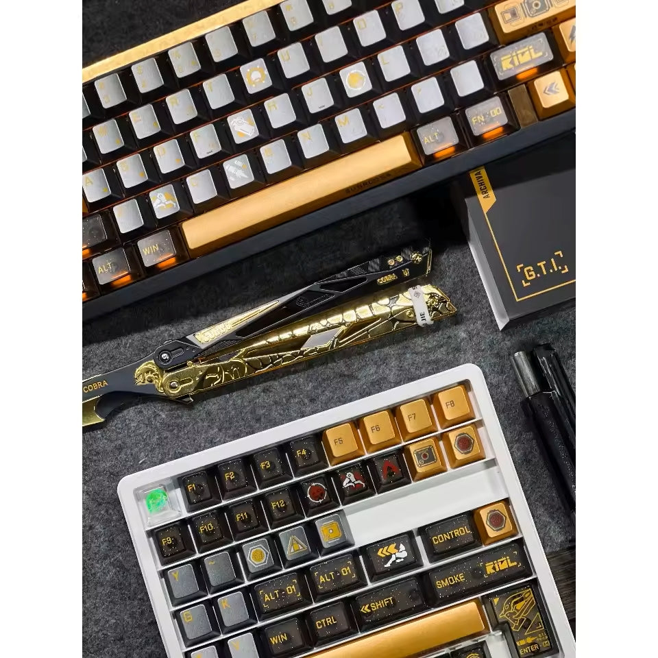 Delta Force: Subrosa D-Wolf High Quality PBT PC Metallic Paint Keycaps