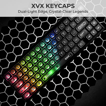 Cats Eye New Concept Black UV Printed Backlit Keycaps