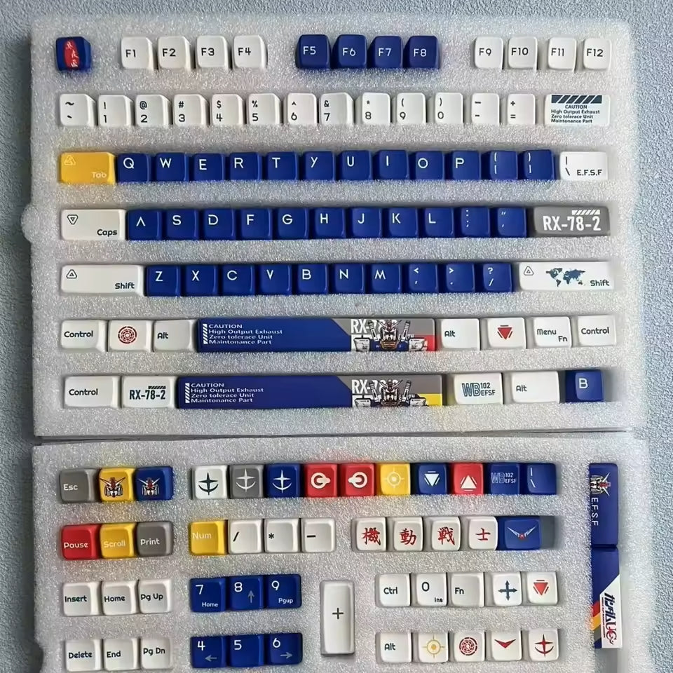 Gundam MDA PBT Keycaps