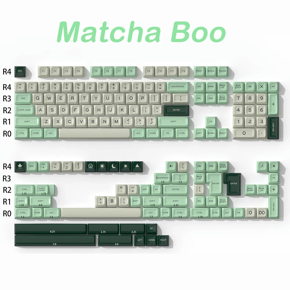 Matcha Boo Quality SA Doubleshot Keycaps
