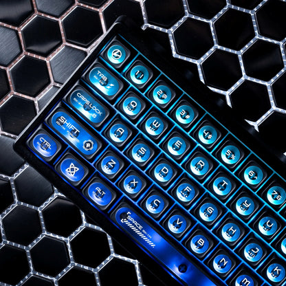 Cats Eye New Concept Black UV Printed Backlit Keycaps
