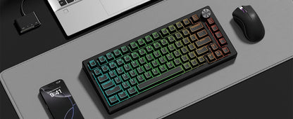 Top Backlit Dark Knight Prism Cherry PBT Keycaps