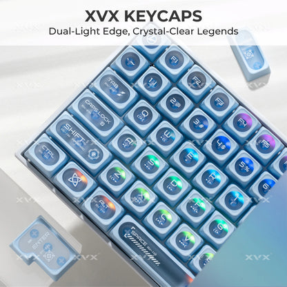 Cats Eye New Concept Blue UV Printed Backlit Keycaps