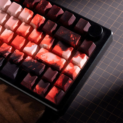 Red Samurai Knight Premium Side Backlit Cherry Doubleshot Keycaps