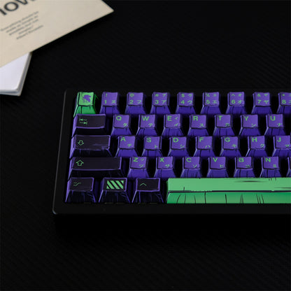 Unit 1  EVA Comic Manga Style Japanese Cherry PBT Extended Keycaps