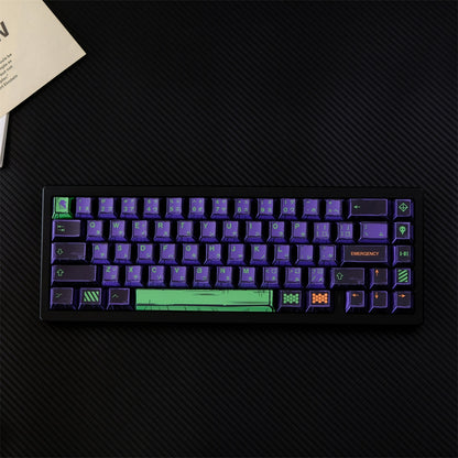 Unit 1  EVA Comic Manga Style Japanese Cherry PBT Extended Keycaps