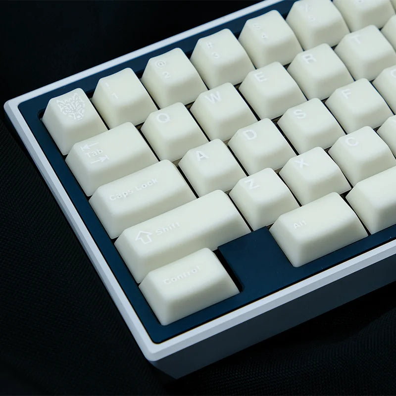 Aifei Marble Themed Double Shot Milk White PBT Keycaps