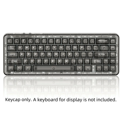 Black Iceberg MDA Profile Transparent PC Keycap