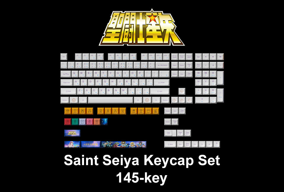 AKKO Saint Seiya Keycap Set(145-key) JDA Profile (Limited)