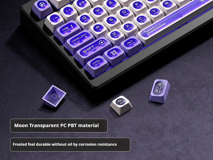 Cats Eye New Concept Purple UV Printed Backlit Keycaps