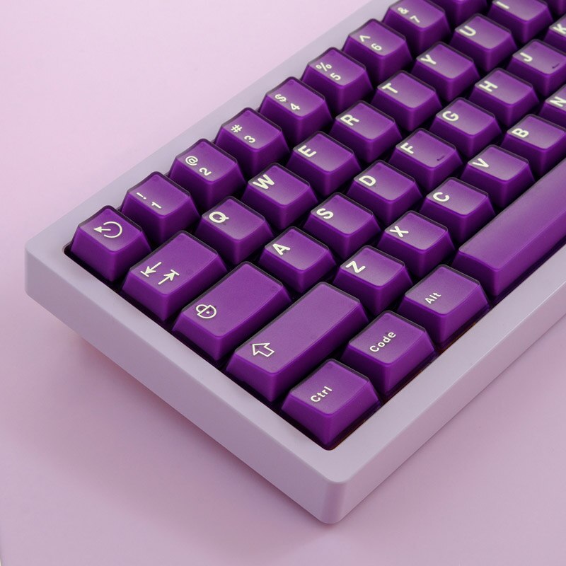 Aifei Purple Cherry Double shot Keycaps With 7U Addon Kit