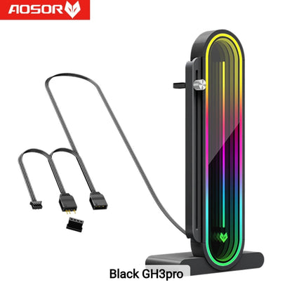Coolmoon AOSOR Vertical Gpu Stand With Temp Display & Infinity Lens With Magnetic Base