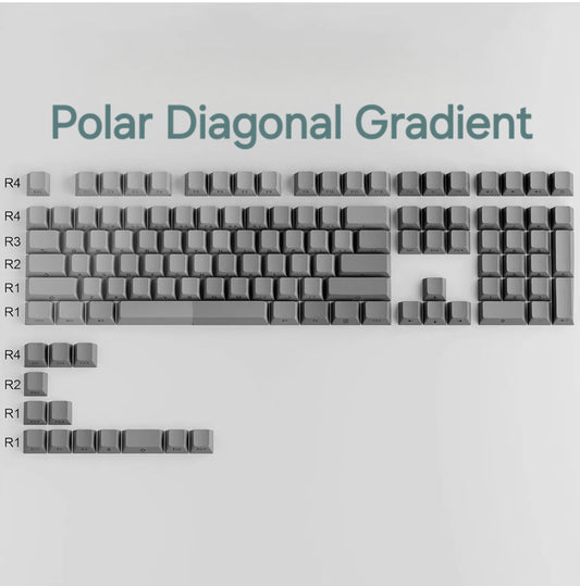 Polar Diagonal Gradient Side Backlit Cherry Doubleshot Keycaps