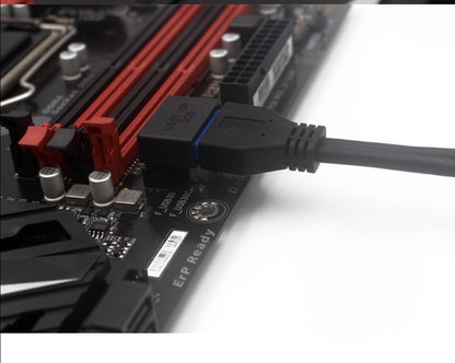 USB 3.0 19Pin 20Pin 90 Degree Adapter For Clean Cable Management