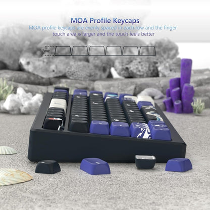 MOA Great Wave Of Kanagawa Japanese PBT Keycaps