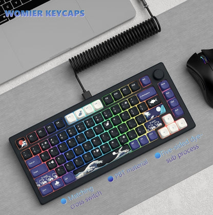 MOA Great Wave Of Kanagawa Japanese PBT Keycaps