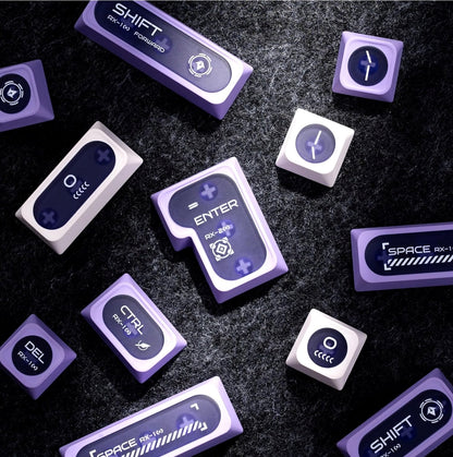 Cats Eye New Concept Purple UV Printed Backlit Keycaps
