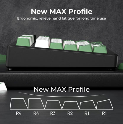 Cats Eye New Concept Green UV Printed Backlit Keycaps