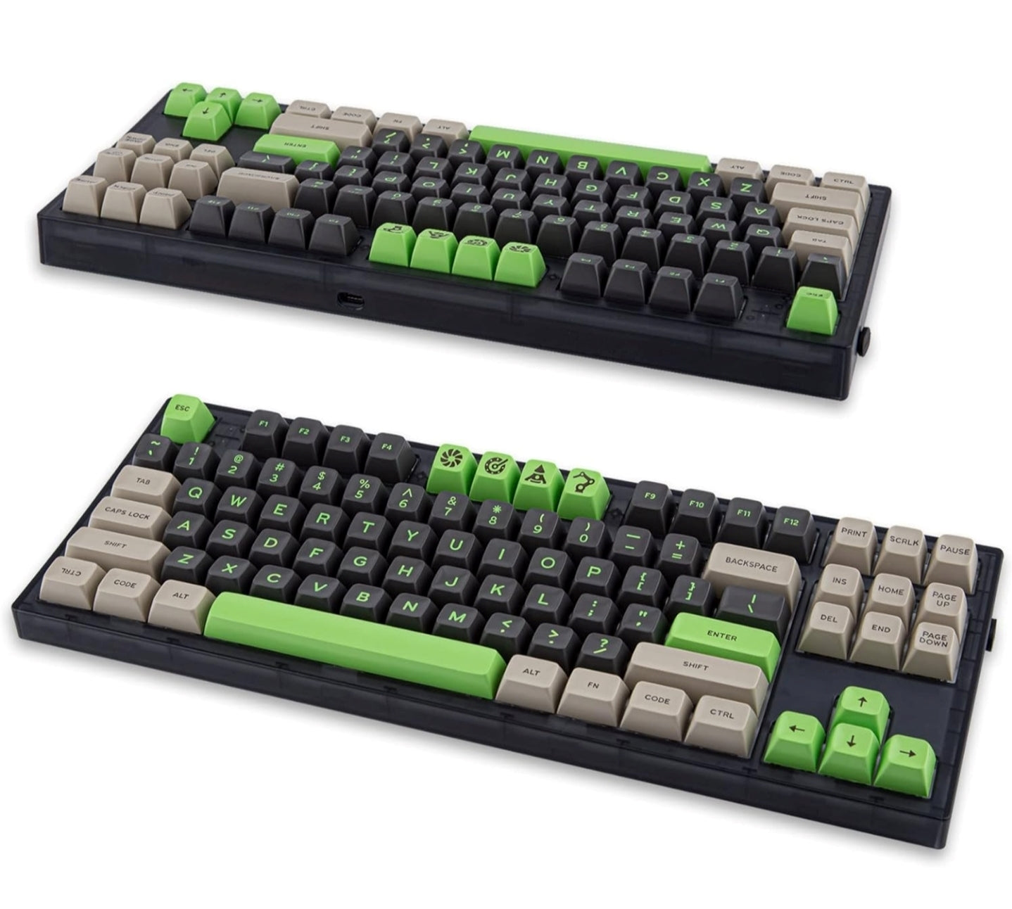 SA Green Screen Doubleshot Keycaps