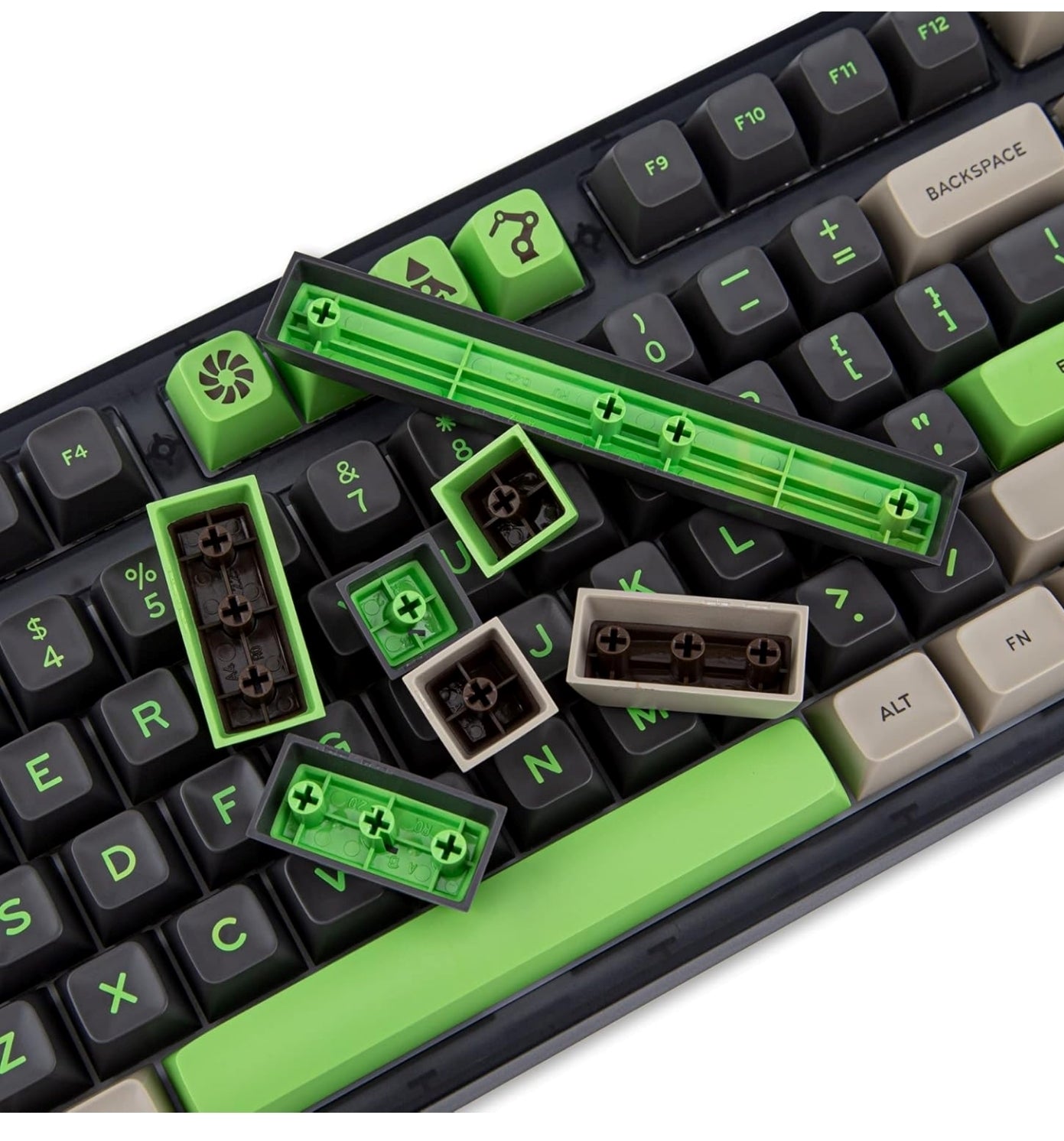 SA Green Screen Doubleshot Keycaps