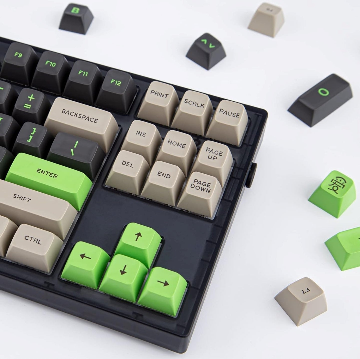 SA Green Screen Doubleshot Keycaps