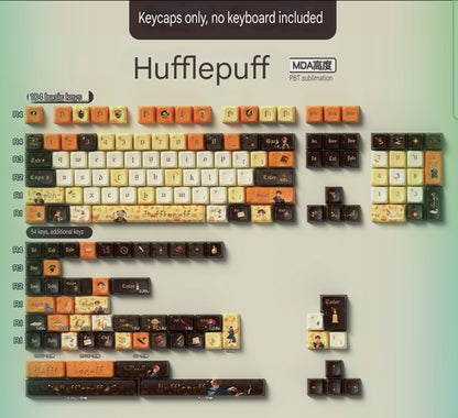 Hufflepuff Harry Potter Premium MDA PBT Extended Keycaps