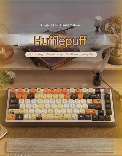 Hufflepuff Harry Potter Premium MDA PBT Extended Keycaps