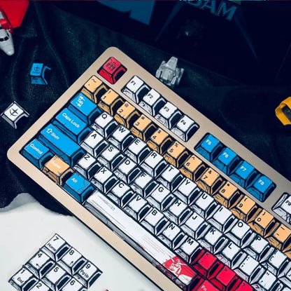 Comic Manga Gundam Cherry PBT Keycaps