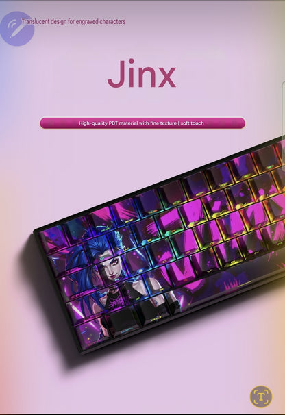 Jinx Side Backlit Cherry PBT Keycaps