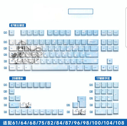 Yukino Quality Dual Legends Japanese Side Backlit Cherry PBT Keycaps