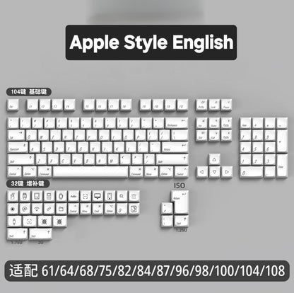 Quality Apple Mac OS Thick XDA PBT Keycaps