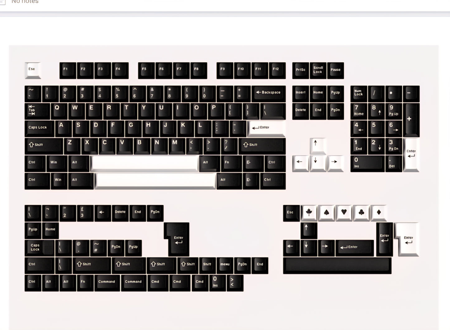 WOB Quality Cherry Doubleshot PBT Keycaps