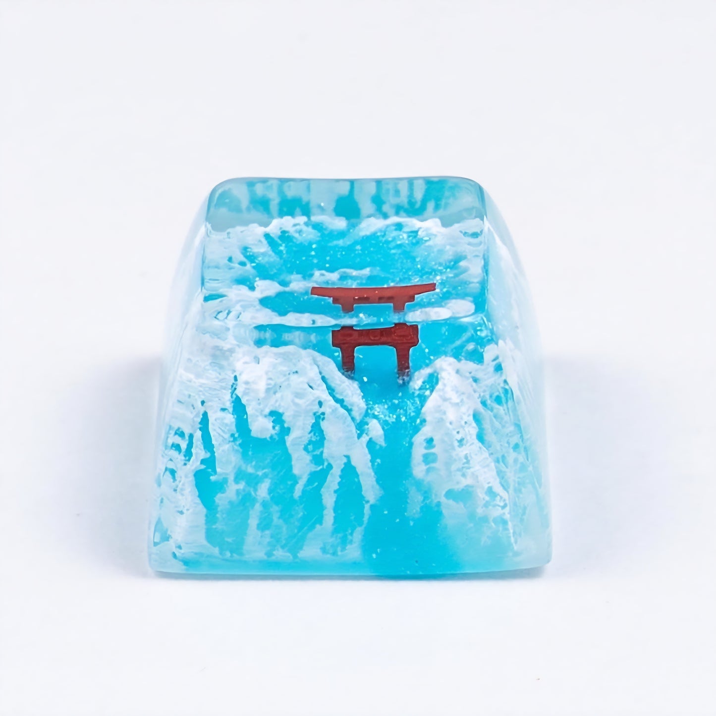 Sakura Snow Spring Torii Gate Resin Artisan 1u Keycap