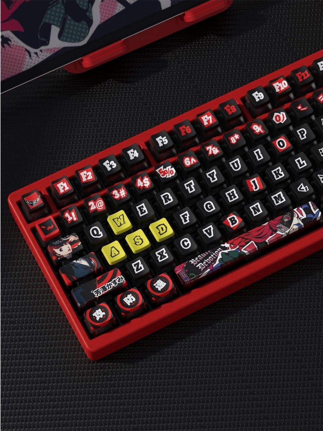 Persona 5 Royal Kasumi Yoshizawa PBT-PC OEM Bottom Backlit Pudding Keycaps