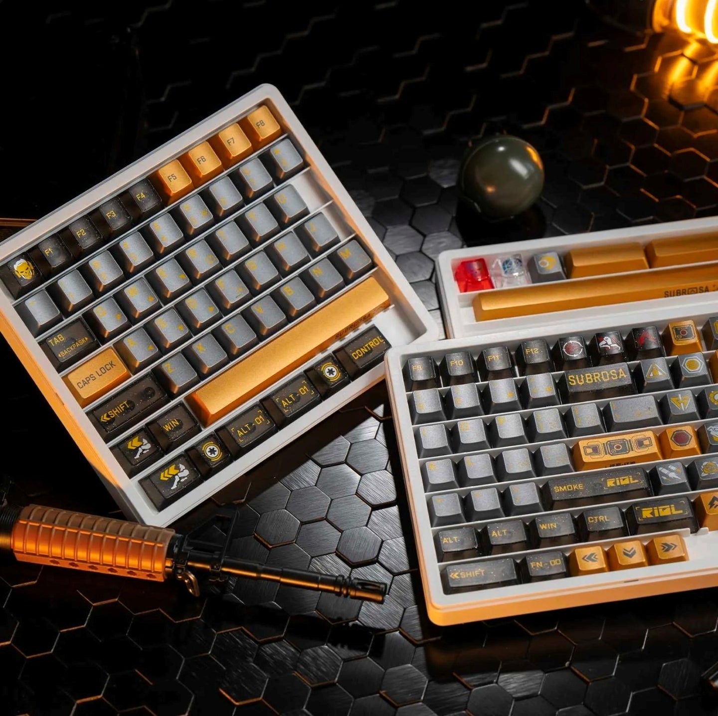 Faint Fragrance Cherry Dual Legends Backlit Keycaps