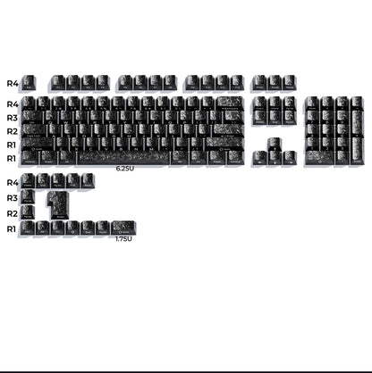 Womier Forged Carbon-Look Cherry Profile Keycaps